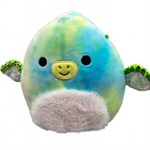 Squishmallows Tie Dye 7" Fletcher the Pterodactyl Dinosaur Plush